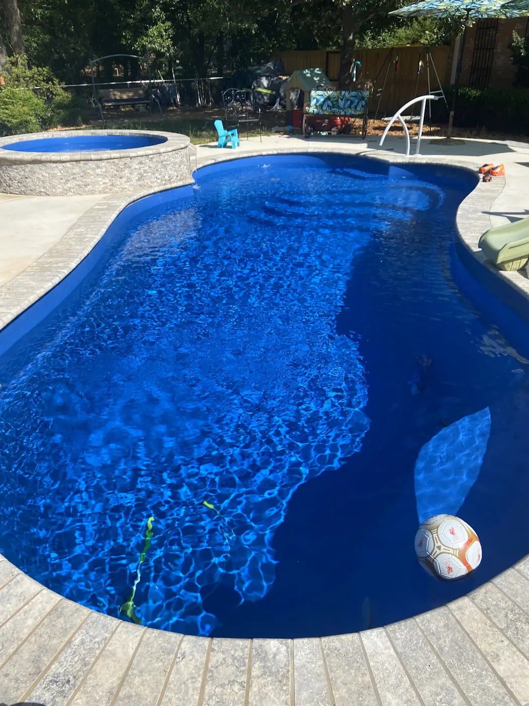 Eclipse 30 Calvi Spa Sapphire Blue Travertine